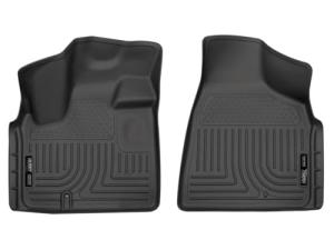Husky Liners Weatherbeater Floor Mats | Fits 2008-2016 Chrysler Town & Country w/Stow & Swivel-N-Go, 2008-2020 Dodge Grand Caravan w/Stow & Swivel-N-Go | Front Row, 2-pc Black - 18091