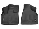 Husky Liners Weatherbeater Floor Mats | Fits 2008-2016 Chrysler Town & Country w/Stow & Swivel-N-Go, 2008-2020 Dodge Grand Caravan w/Stow & Swivel-N-Go | Front Row, 2-pc Black - 18091