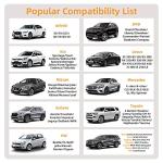 Elantrip 2PCs Front Car Seat Covers Leather Car Seat Protector Universal fit for Most Cars SUVs and Trucks Water Proof Seat Protector Gray