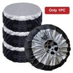 Ragyzity Tire Cover Car Wheel Cover Tire Protectors, Car Spare Tire Cover, Truck Trailer Universal Spare Tire Cover, Dust-Proof Spare Tire Storage Bags Fits for 13-19 inch Wheel Tire Case