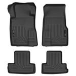 Husky Liners Weatherbeater Floor Mats | Fits 2010-2014 Ford Mustang | Front & 2nd Row, 4-pc Black - 98371
