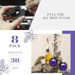 Car Air Freshener Vent Clips, 8 Pack, Provides Long-Lasting Scent, Up to 240 Days, Odor Eliminator (Lavender)