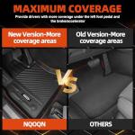 NQOQN All Weather Floor Mats Fit for 2017-2023 GMC Acadia 7 Seats with 2nd Row Bench Seat Floor Mats & Trunk Mat & 2nd Backrest Mats & 3rd Row Backrest Mats for GMC Acadia Accessories Floor Liner