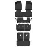 NQOQN All Weather Floor Mats Fit for 2017-2023 GMC Acadia 7 Seats with 2nd Row Bench Seat Floor Mats & Trunk Mat & 2nd Backrest Mats & 3rd Row Backrest Mats for GMC Acadia Accessories Floor Liner