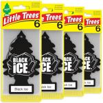 LITTLE TREES Black Ice Car Air Fresheners - 24 Pack