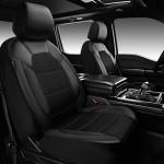 Leather Car Seat Covers with Air Mesh — 2 Pack