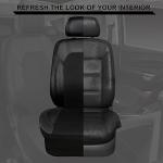 Leather Car Seat Covers with Air Mesh — 2 Pack