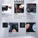 ROGTZ Electric Hydraulic Car Jack Kit 5 Ton 12V Portable Lift Range 17.7 Inch with Impact Wrench and Tire Inflator Pump for SUV Sedan Truck Car Repair Floor Jack for Vehicle Tire Change with LED Light