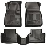 Husky Liners Weatherbeater Floor Mats | Fits 2011 - 2017 Buick Regal | Front & 2nd Row, 3-pc Black - 98151