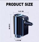 Smart Car Air Freshener, Car Air Freshener Diffuser, Rechargeable Car Aroma Diffuser, 3 Levels of Adjustable Intelligent Car Diffuser Men's Fragrance with 3 Bottles of Cologne