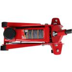 Heavy Duty Hydraulic Car Floor Jack with Quick Lift Pump for All Terrain Vehicles, 3 Ton Capacity, Red