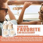 HoogaLife Car Air Freshener Diffuser 6 Pack Hanging Air Freshener - Vanilla Scents Car Freshener for Women, 45+ Days Long Lasting Fragrance Made in USA