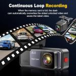 Dash Cam, 4K+2K Full HD Dash Cam Front and Rear, Dash Camera for Cars with Built-in 5GWiFi, 3.2” IPS Screen Dashcam, with 64GB Card, Night Vision, Loop Recording, G-Sensor, Parking Mode