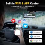 Dash Cam, 4K+2K Full HD Dash Cam Front and Rear, Dash Camera for Cars with Built-in 5GWiFi, 3.2” IPS Screen Dashcam, with 64GB Card, Night Vision, Loop Recording, G-Sensor, Parking Mode