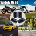 MEAJOO 8PCS Tire Valve Stem Caps, with Rubber O-Ring, Corrosion Resistant Leak-Proof, Aluminum Alloy Universal Wheel Valve Covers for Cars, SUV, Trucks, Bikes, Motorcycles, Bicycles(Black)