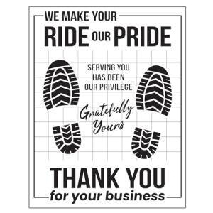 ToBeAce 100 Pcs Paper Floor Mats for Cars, Disposable Automotive Floor Mats for Car Detailing, Waterproof Car Paper Foot Pad Protectors for Auto Dealership, Detailing Service (White, 16"x20")