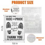 ToBeAce 100 Pcs Paper Floor Mats for Cars, Disposable Automotive Floor Mats for Car Detailing, Waterproof Car Paper Foot Pad Protectors for Auto Dealership, Detailing Service (White, 16"x20")