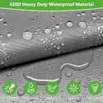 AKEfit Tire Cover, Heavy Duty Waterproof and Dustproof Tire Storage Bag for Jeep Trailer RV SUV Truck Tires with Zipper (Grey,Holding 4 Tires Within 32 Inch Diameter)