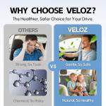 Veloz Car Air Freshener-Vanilla Mist Scent Car Fresheners Long Lasting Essential Oil Car Diffuser- Cute Car Accessories for Women Interior without Methyl Carbitol&Hexylene Glycol