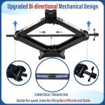 Car Jack Kit, Scissor Jack for Car 2 Ton (4409 lbs),Emergency Tire Kit with Lug Wrench,Suitable for Sedan, Coupe, SUV, MPV and Most Cars
