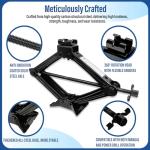 Car Jack Kit, Scissor Jack for Car 2 Ton (4409 lbs),Emergency Tire Kit with Lug Wrench,Suitable for Sedan, Coupe, SUV, MPV and Most Cars