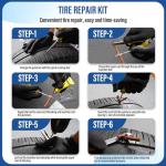 Car Jack Kit, Scissor Jack for Car 2 Ton (4409 lbs),Emergency Tire Kit with Lug Wrench,Suitable for Sedan, Coupe, SUV, MPV and Most Cars