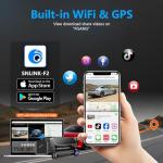 IKOPO 4K Dash Cam Front and Rear, 30FPS Dash Camera for Cars with UHD 2160P Night Vision, 3'' IPS Screen Dual Dashcam Built-in WiFi with GPS, App Control, 24H Parking Mode, G-Sensor