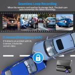 IKOPO 4K Dash Cam Front and Rear, 30FPS Dash Camera for Cars with UHD 2160P Night Vision, 3'' IPS Screen Dual Dashcam Built-in WiFi with GPS, App Control, 24H Parking Mode, G-Sensor