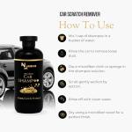 NASHHH Car Wash Shampoo for Auto Detailing Deep Cleansing, Glossy Shine High-Suds pH-Balanced Foaming Soap Safe for Wax & Sealants, Works with Foam Cannons & Bucket Wash 300 ml (Pack of 1) Black