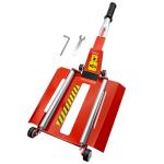 DESEQPT Upgraded Portable Effortless Tire Jack Tool with Roller Plate and Double Ramp, Removable Handle with Screw [Roller + Separate Ramp Version]