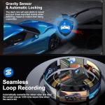 Grishcamy Dash Cam WiFi 2K Dash Camera for Cars, QHD Dashcams Car Camera Included 64GB SD Card, APP Control, WDR Night Vision, Loop Recording, G-Sensor, Parking Mode