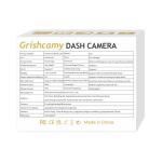 Grishcamy Dash Cam WiFi 2K Dash Camera for Cars, QHD Dashcams Car Camera Included 64GB SD Card, APP Control, WDR Night Vision, Loop Recording, G-Sensor, Parking Mode