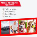 GPS Tracker for Vehicles,Mini Portable GPS Tracker Hidden Magnetic Tracker Real-Time Tracking Global Coverage for Car,Pets,Elderly,and Kids No Subscription No Monthly Fee No SIM Card Required
