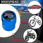 Sports Designed tire Valve stem caps,4 Pack Car Tire Air Caps Cover-car Accessories with Aluminum Alloy Valve stem caps for Car Truck SUV Motorcycle Bike. (for Blue br)