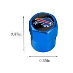 Sports Designed tire Valve stem caps,4 Pack Car Tire Air Caps Cover-car Accessories with Aluminum Alloy Valve stem caps for Car Truck SUV Motorcycle Bike. (for Blue br)