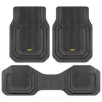Cat® ToughLiner™ Car Floor Mats - Heavy Duty Trim to Fit Mat for Trucks - Car Mats & SUV Floor Liners for Car - All-Weather Truck Accessories & Odorless Rubber Automotive Mats - Black