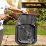 Cat® ToughLiner™ Car Floor Mats - Heavy Duty Trim to Fit Mat for Trucks - Car Mats & SUV Floor Liners for Car - All-Weather Truck Accessories & Odorless Rubber Automotive Mats - Black