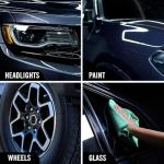 Turtle Wax Hybrid Solutions Ceramic 3-in-1 Car Detailer, Waterless Car Wash, Long-lasting HydrophobicWax Protection and High Gloss Shine, Safe For All Exterior Surfaces, 32 oz (Pack of 1)