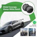 GPS Tracker for Vehicles Pair with Apple Find My(iOS Only) Real Time Global Tracking Devices for Cars Hidden Waterproof Magnetic Case No Subscribtion Mini Car Locator No Monthly Fee for Kids Pets Dogs