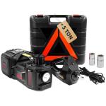 E-HEELP Electric Car Jack Kit 5Ton 12V Hydraulic Car Jack Lift (Lifting Range: 6.1~17.7 inch) with Electric Impact Wrench for SUV MPV Sedan Truck Change Tires Garage Repair