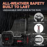 E-HEELP Electric Car Jack Kit 5Ton 12V Hydraulic Car Jack Lift (Lifting Range: 6.1~17.7 inch) with Electric Impact Wrench for SUV MPV Sedan Truck Change Tires Garage Repair