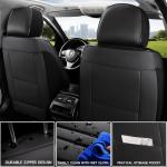 MINGBRON Front Car Seat Covers,Car Seat Protector Waterproof,Seat Covers Front Set, Car Seat Protectors,Automotive Seat Covers Fit for Most Cars Black
