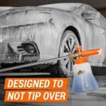 Armor All 2-in-1 Foam Cannon Kit, Car Cleaning Kit Connects to Power Washers and Garden Hoses for Vehicle Cleaning, Includes Foam Cannon, Foam Applicator and Ergonomic Adaptor, 1 count