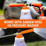 Armor All 2-in-1 Foam Cannon Kit, Car Cleaning Kit Connects to Power Washers and Garden Hoses for Vehicle Cleaning, Includes Foam Cannon, Foam Applicator and Ergonomic Adaptor, 1 count