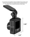 WiFi 2K Dash Cam with Night Vision and App