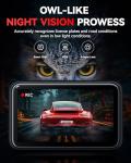 REDTIGER F4 4K Dash Cam Front, 2.2 inch Mini Car Camera, 2160P UHD Touch Screen, Voice Control, Included 32GB Card, Night Vision, Built-in GPS, WiFi APP Control, Loop Recording, 24H Parking Monitor