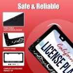 Mountains Moon License Plate Frame Funny Mountain Landscape License Plate Frames for Car Decorative Parts Stainless Stee License Plate for Standard Us Canada License Plate Holder 12x6 Inch