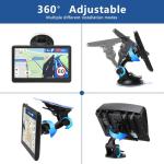 GPS Navigator for Car Truck RV, 7 Inch Touch Screen, Latest 2025 Maps for Car GPS, Support Voice Turn-by-Turn Guidance, Speed and Red Light Warning, Custom Truck Routing