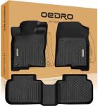 OEDRO Upgraded Floor Mats Fit for Honda Civic 2022-2026 / Acura Integra 2023-2025 (Not for Coupe Models), All Weather TPE Floor Liners, High Walled Design Civic Accessories, 1st and 2nd Row -206660