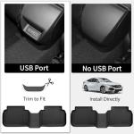 OEDRO Upgraded Floor Mats Fit for Honda Civic 2022-2026 / Acura Integra 2023-2025 (Not for Coupe Models), All Weather TPE Floor Liners, High Walled Design Civic Accessories, 1st and 2nd Row -206660